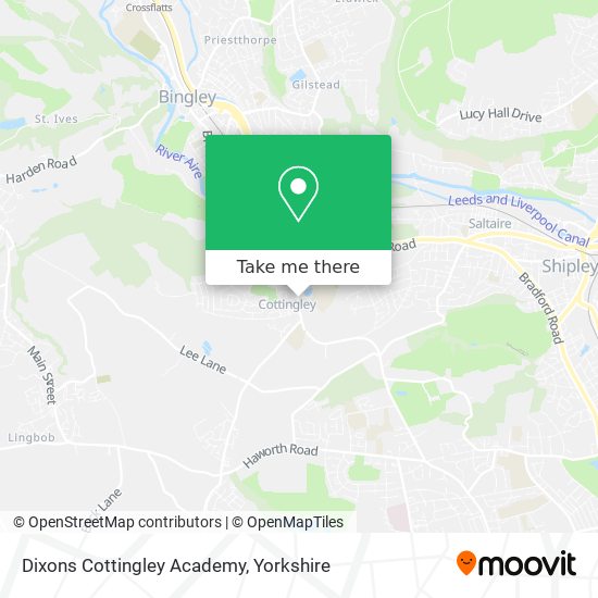 Dixons Cottingley Academy map