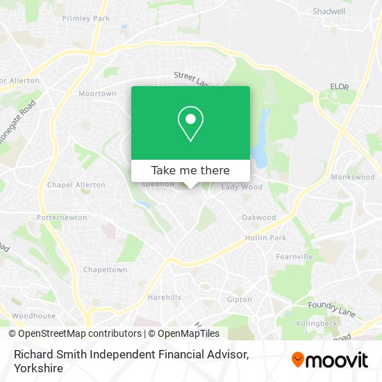 Richard Smith Independent Financial Advisor map