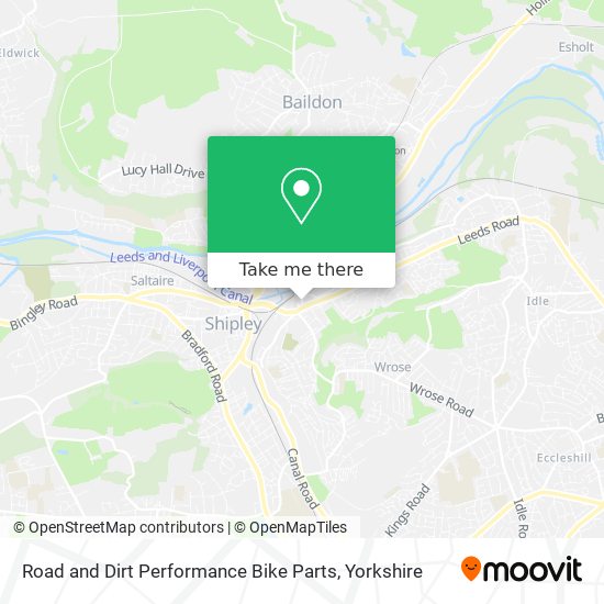 Road and Dirt Performance Bike Parts map