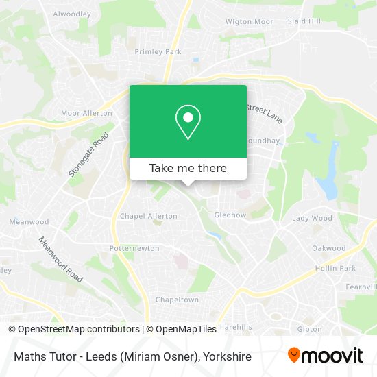 Maths Tutor - Leeds (Miriam Osner) map