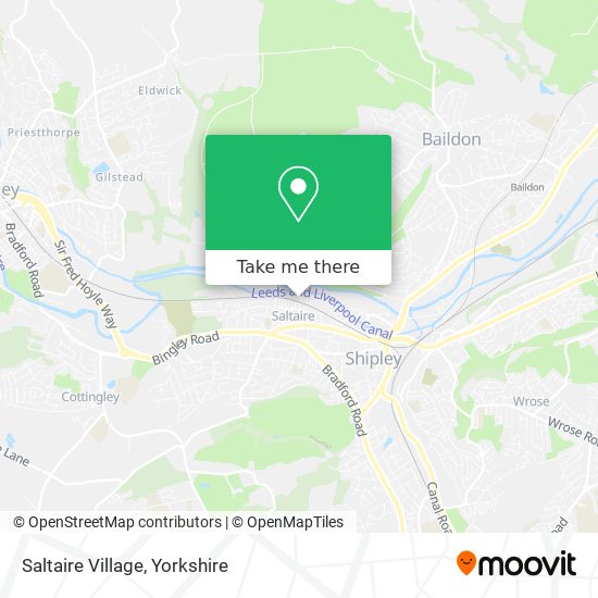 Saltaire Village map