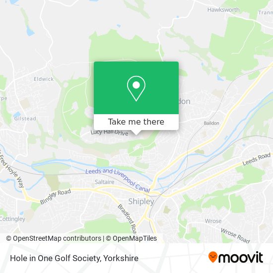 Hole in One Golf Society map