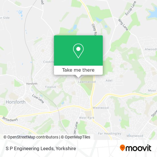 S P Engineering Leeds map