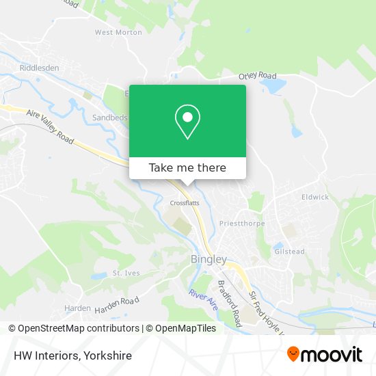 HW Interiors map