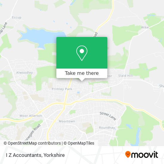 I Z Accountants map
