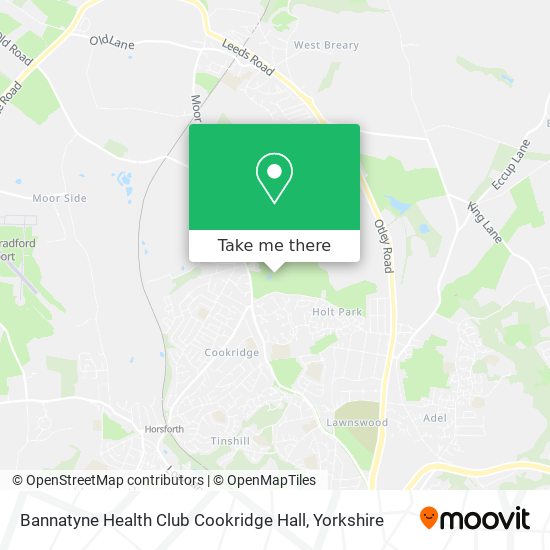 Bannatyne Health Club Cookridge Hall map