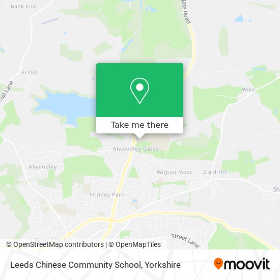 Leeds Chinese Community School map