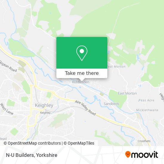 N-U Builders map