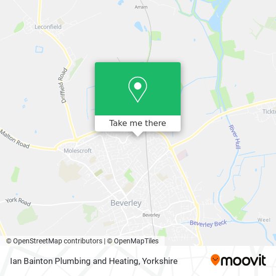 Ian Bainton Plumbing and Heating map