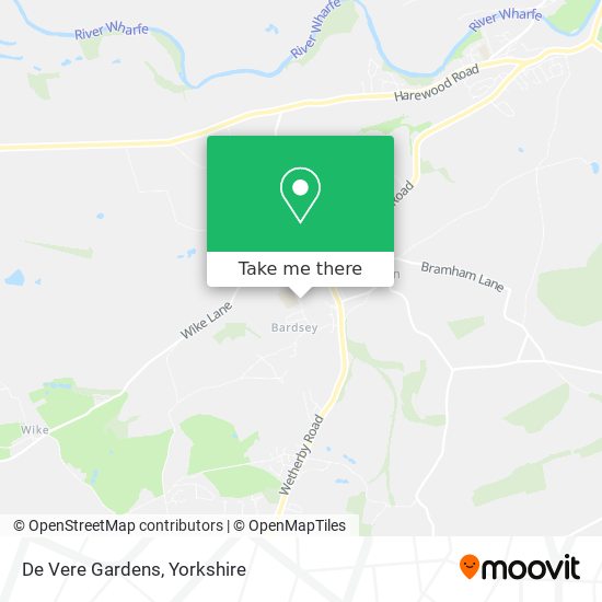De Vere Gardens map