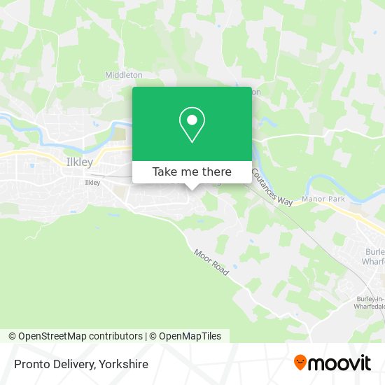 Pronto Delivery map