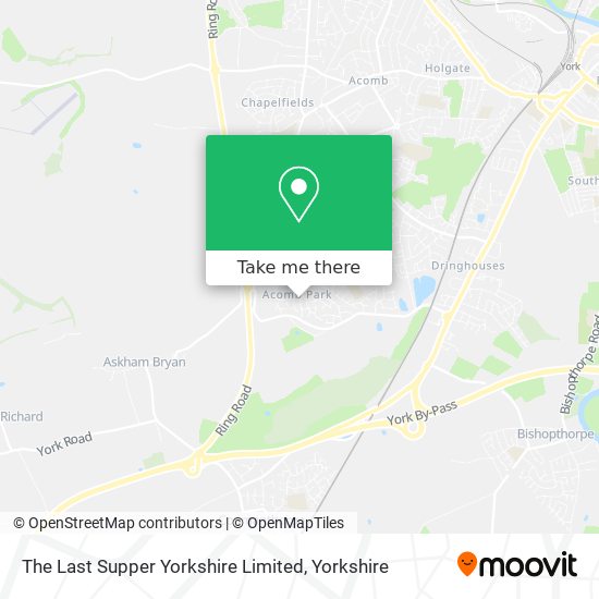 The Last Supper Yorkshire Limited map