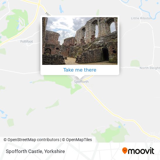 Spofforth Castle map