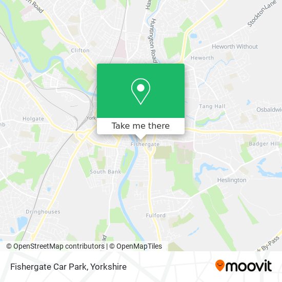 Fishergate Car Park map