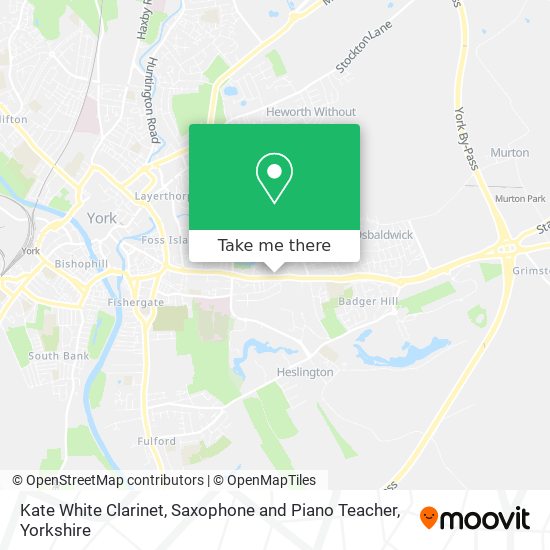 Kate White Clarinet, Saxophone and Piano Teacher map