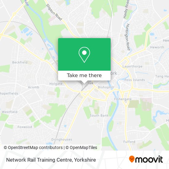 Network Rail Training Centre map