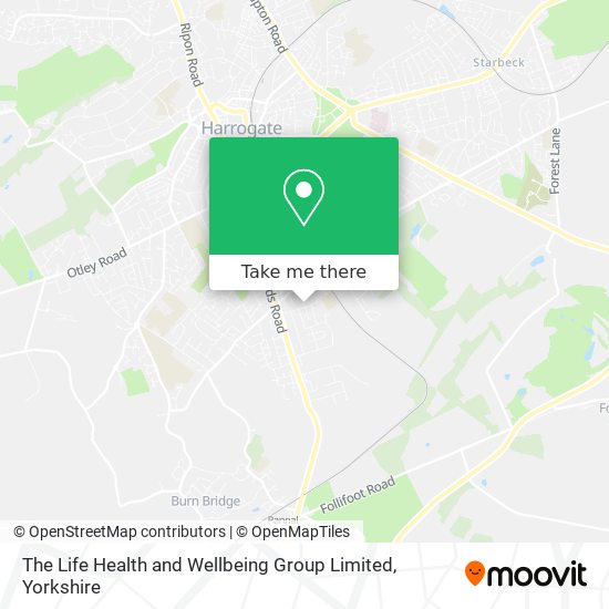 The Life Health and Wellbeing Group Limited map
