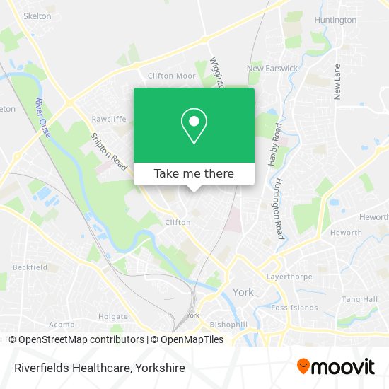 Riverfields Healthcare map