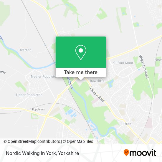 Nordic Walking in York map