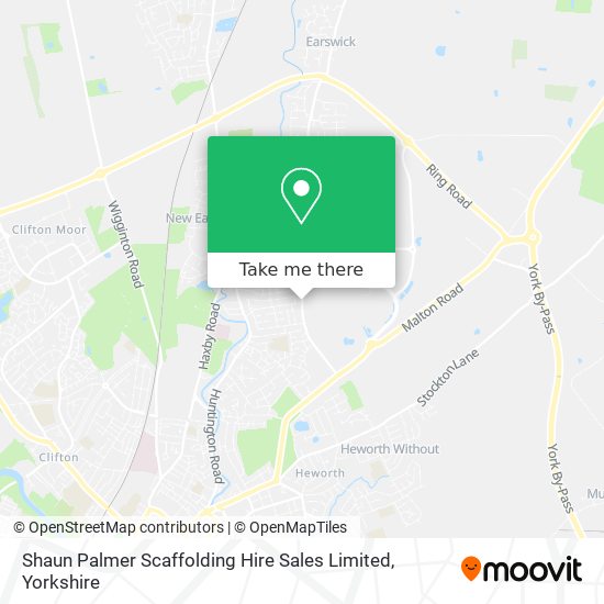 Shaun Palmer Scaffolding Hire Sales Limited map