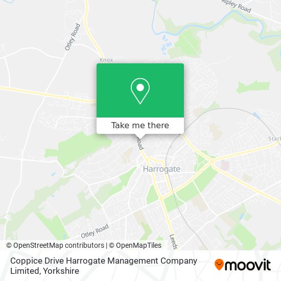 Coppice Drive Harrogate Management Company Limited map