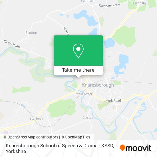Knaresborough School of Speech & Drama - KSSD map