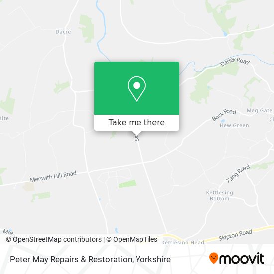 Peter May Repairs & Restoration map