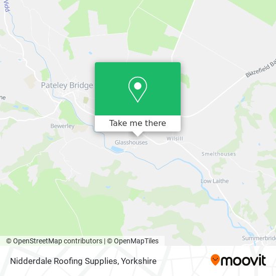 Nidderdale Roofing Supplies map