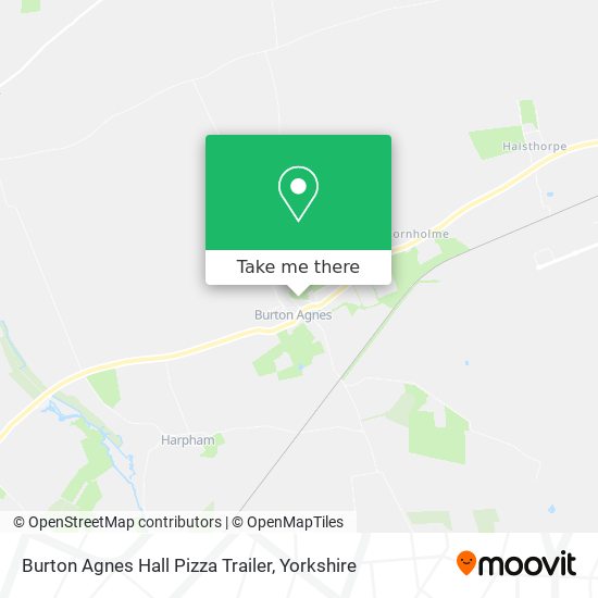Burton Agnes Hall Pizza Trailer map