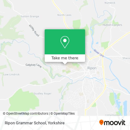 Ripon Grammar School map