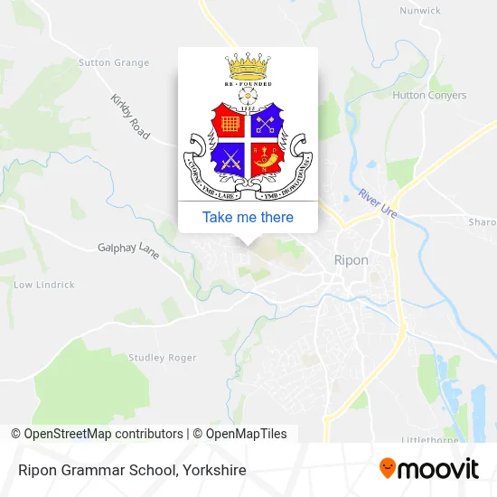 Ripon Grammar School map