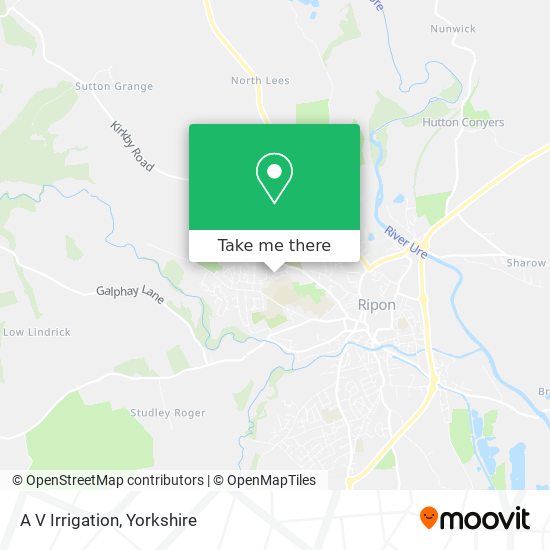 A V Irrigation map