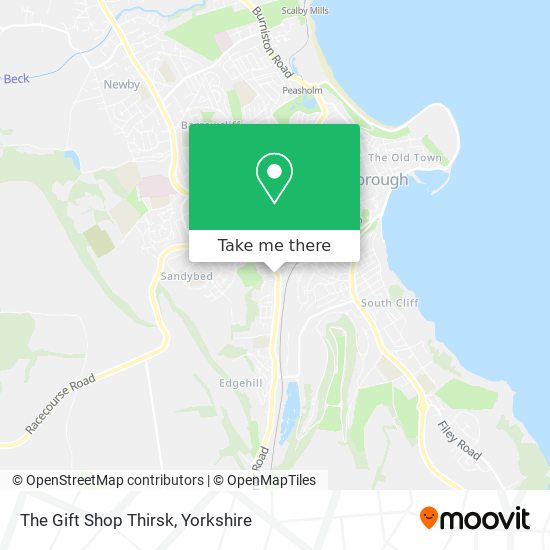 The Gift Shop Thirsk map