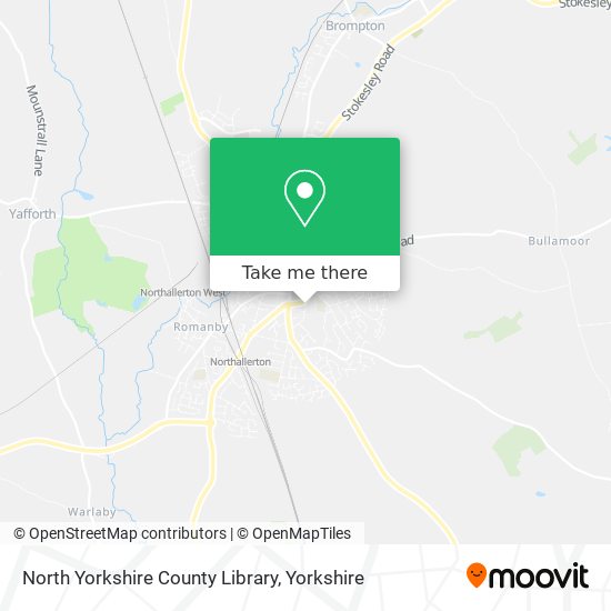 North Yorkshire County Library map