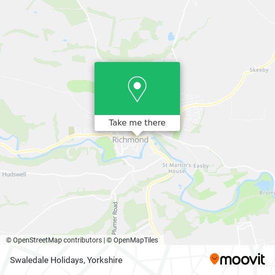 Swaledale Holidays map