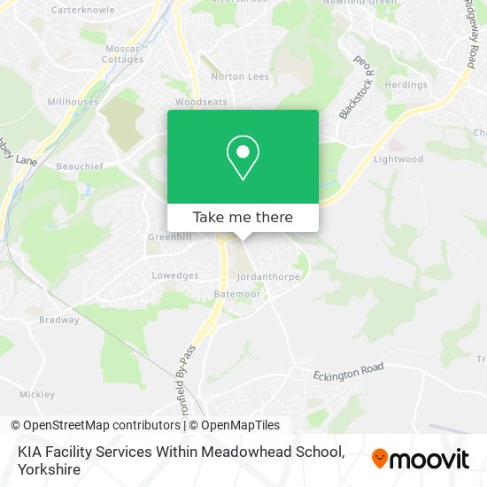 KIA Facility Services Within Meadowhead School map