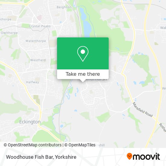 Woodhouse Fish Bar map