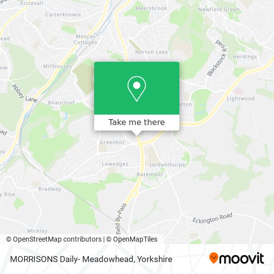 MORRISONS Daily- Meadowhead map