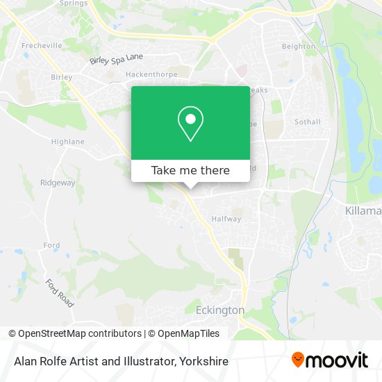 Alan Rolfe Artist and Illustrator map