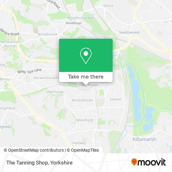 The Tanning Shop map