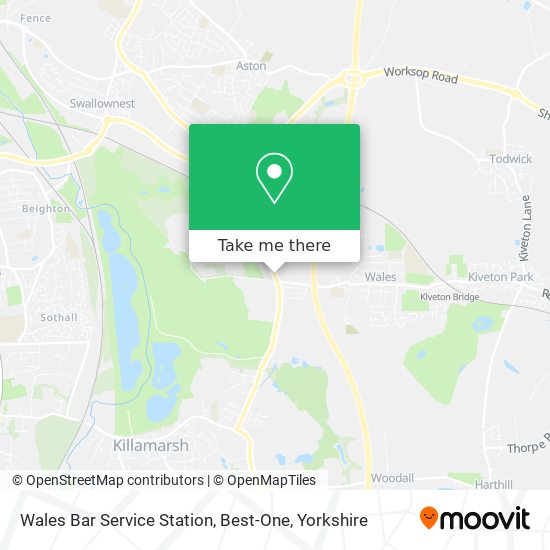 Wales Bar Service Station, Best-One map