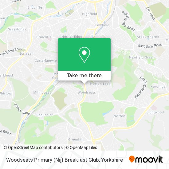 Woodseats Primary (Nij) Breakfast Club map