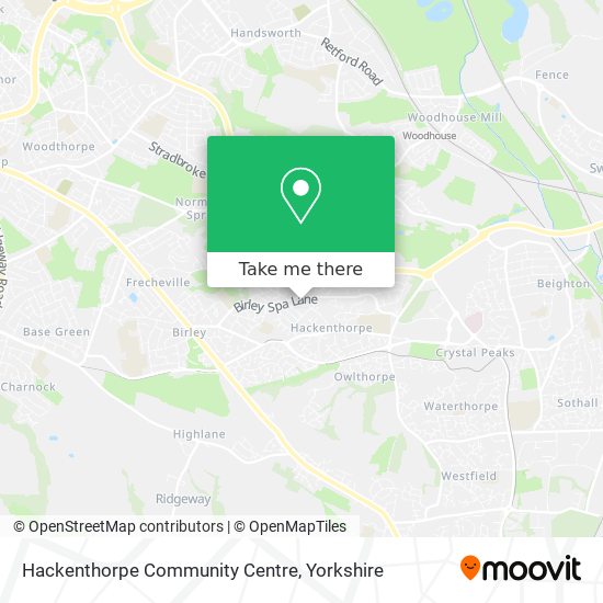 Hackenthorpe Community Centre map