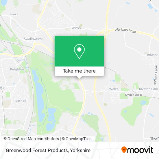 Greenwood Forest Products map