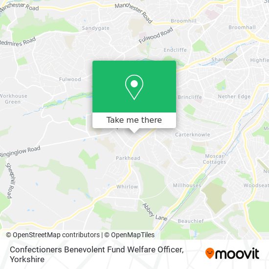 Confectioners Benevolent Fund Welfare Officer map