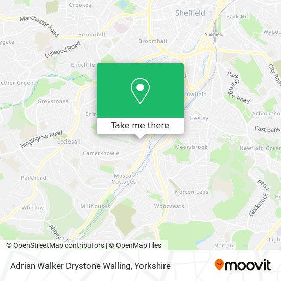 Adrian Walker Drystone Walling map