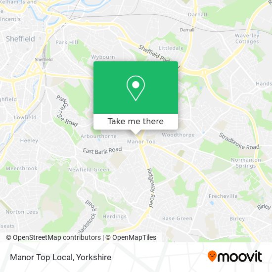 Manor Top Local map