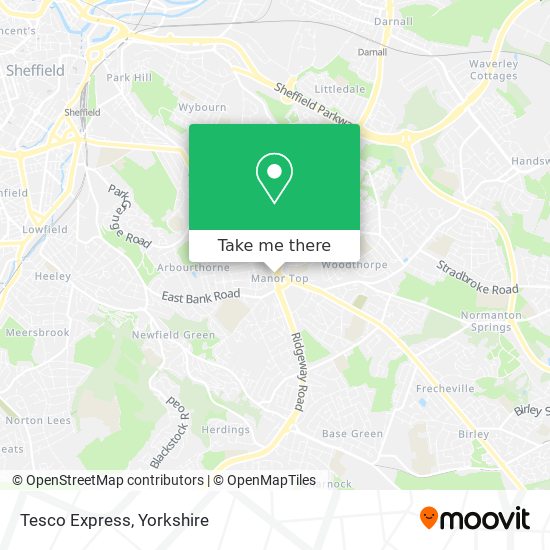 Tesco Express map