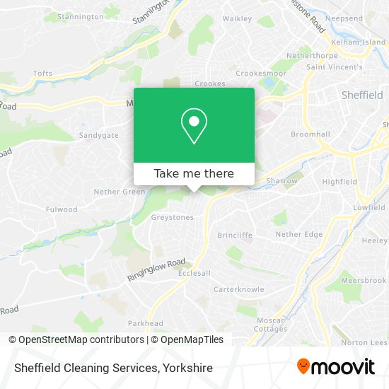 Sheffield Cleaning Services map