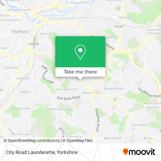 City Road Launderette map